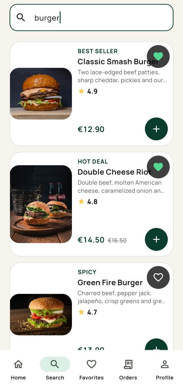 My Burger App visual 5